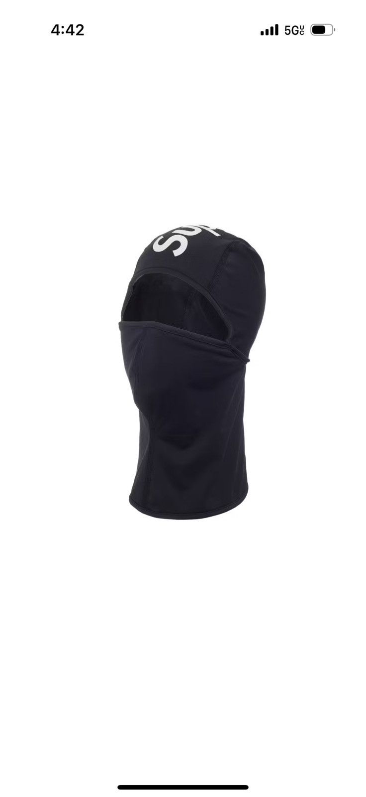 Supreme Supreme Lightweight Balaclava “Black” SS25 Size ONE SIZE - 1 Thumbnail