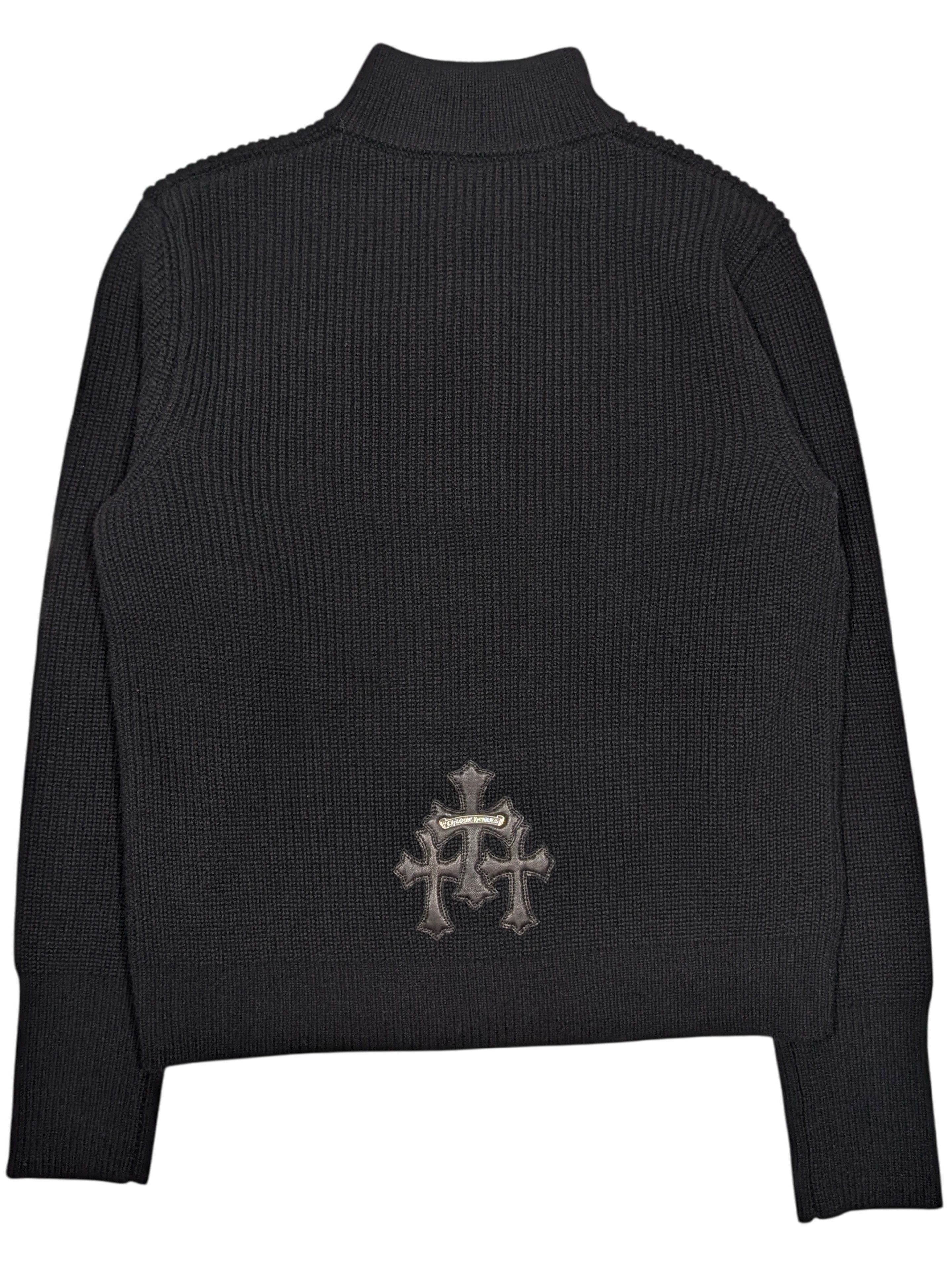 Chrome Hearts Cemetery Cross Patch 1/4 Zip Sweater (Bait & Tackle) Size US S / EU 44-46 / 1 - 2 Thumbnail