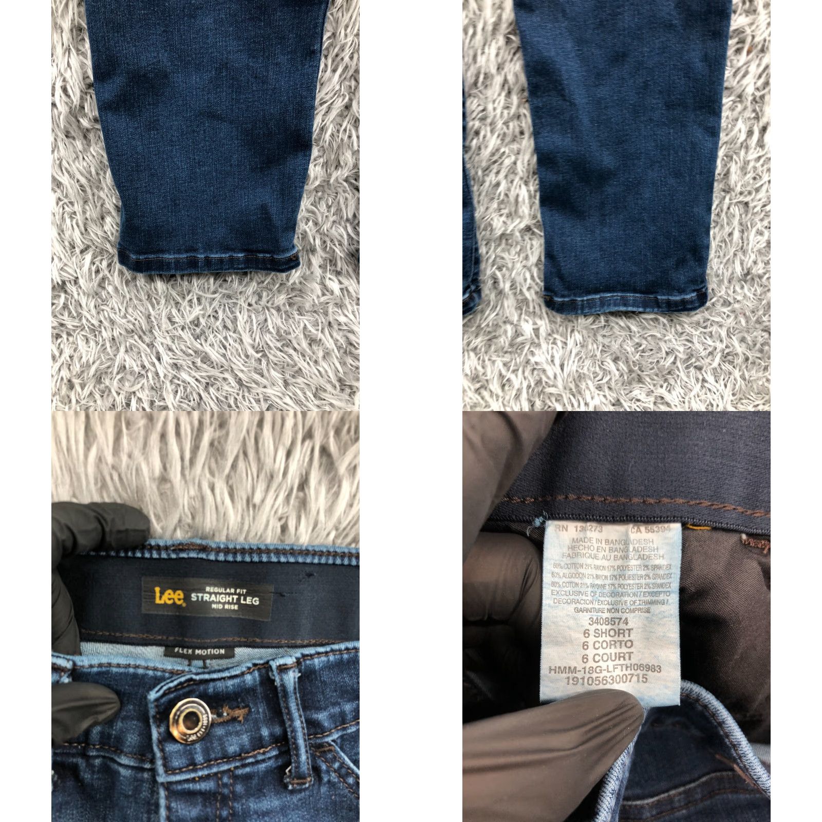 Lee Lee Jeans Regular Straight Womens Size 6 Short Medium Wash Blue Size 28" / US 6 / IT 42 - 8 Thumbnail