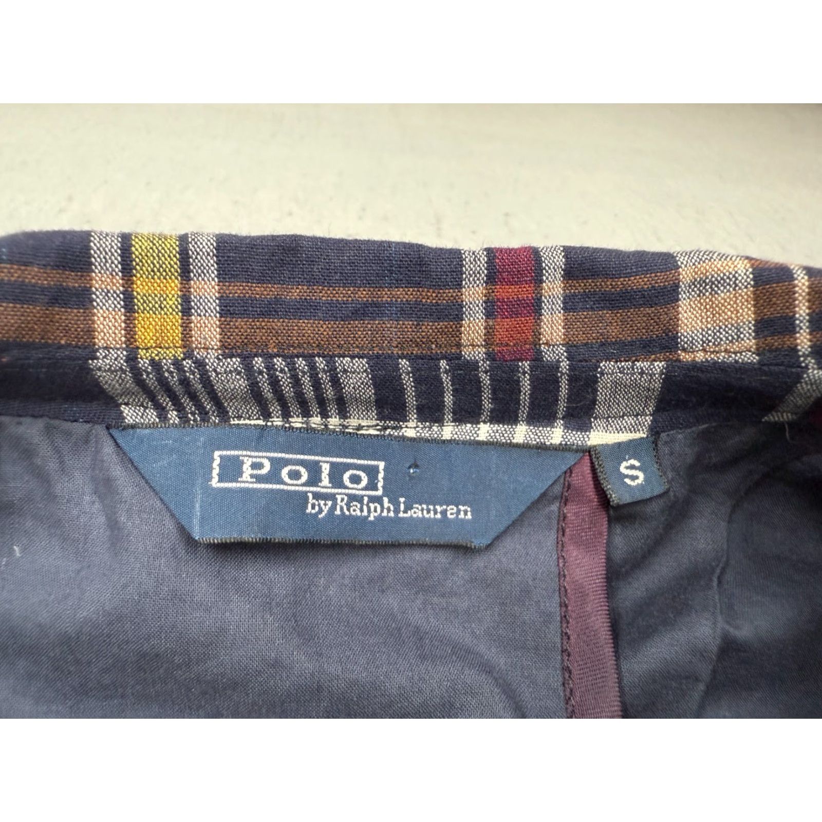 Polo Ralph Lauren Vintage Polo Ralph Lauren Sport Coat Jacket Men Small Blue Plaid Wool 3-Button Classic Size US S / EU 44-46 / 1 - 2 Thumbnail
