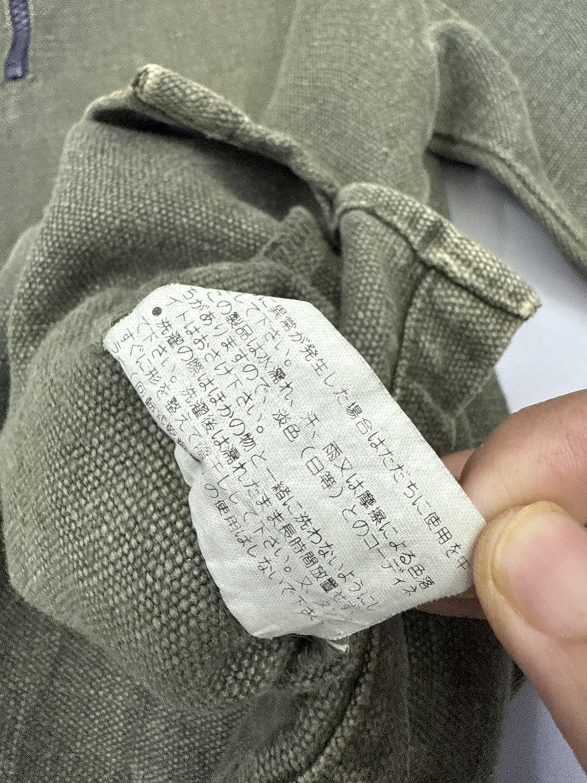 Blue Blue Japan GAIJIN MADE Handwoven Hemp Halfzip Anorak Jumper Jacket Size US M / EU 48-50 / 2 - 10 Thumbnail