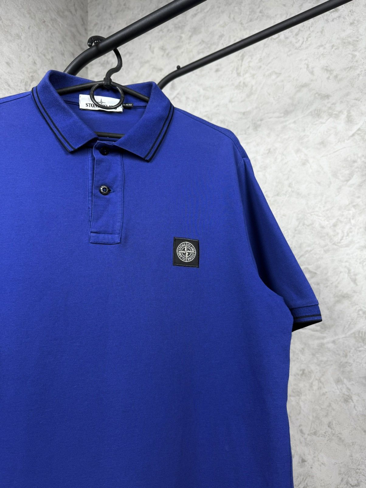 Stone Island Stone Island Patch Program Blue Polo Shirt Size US L / EU 52-54 / 3 - 2 Thumbnail