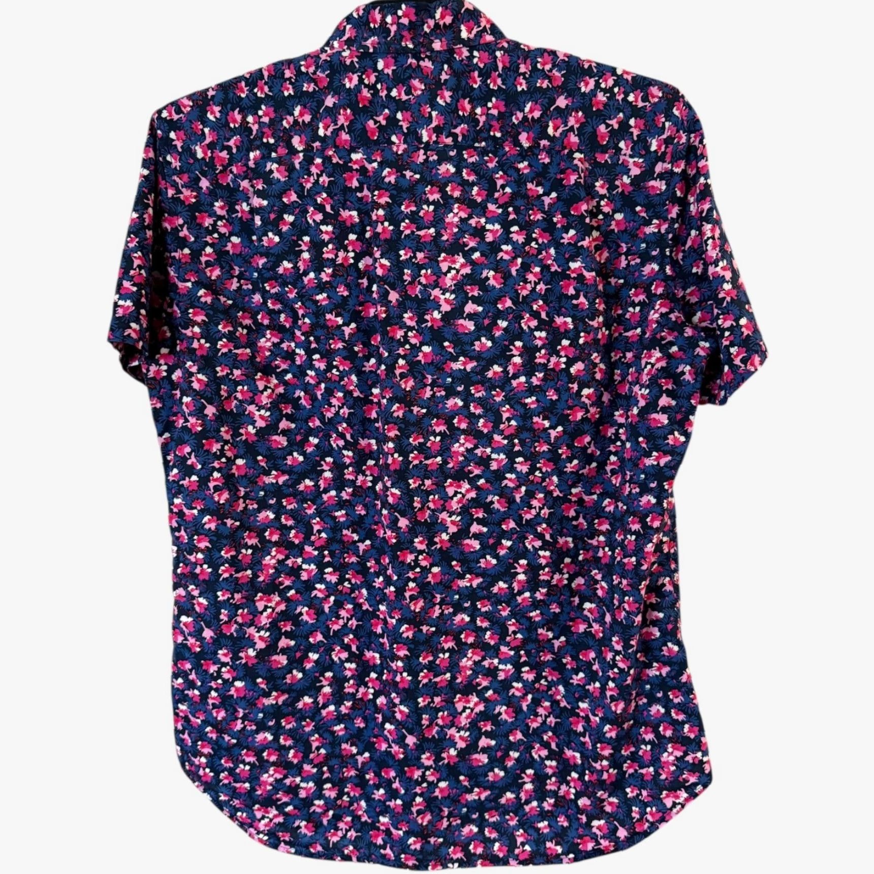 Bonobos Bonobos Riviera Slim-Fit Shirt Pink Blue Men's M S/S Floral Button-Down Shirt Bag? Size US M / EU 48-50 / 2 - 4 Thumbnail