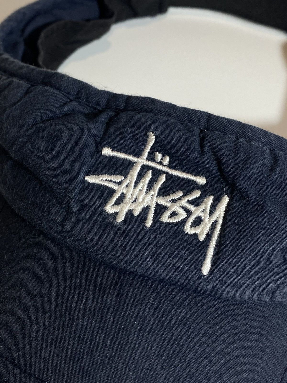 Stussy 🔥 VERY RARE 90s STUSSY EMBROIDERED LOGO VISOR CAP HAT Size ONE SIZE - 3 Thumbnail