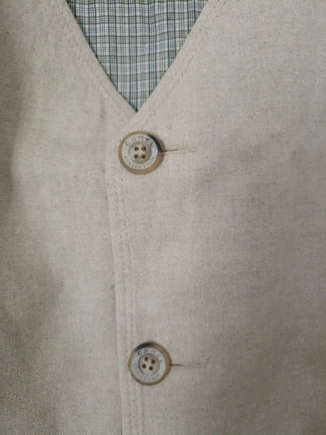 Camel Camel collection linen vest Size 50R - 2 Thumbnail