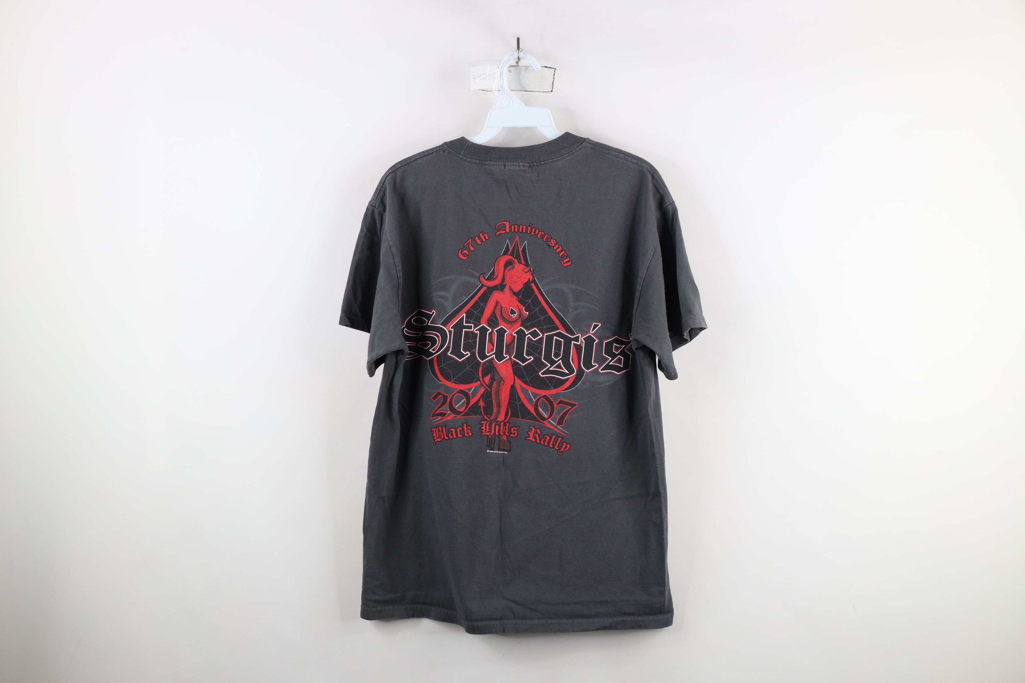 Vintage Vintage Y2K Streetwear Pinup Girl Sturgis Motorcycle T-Shirt Size US M / EU 48-50 / 2 - 13 Thumbnail