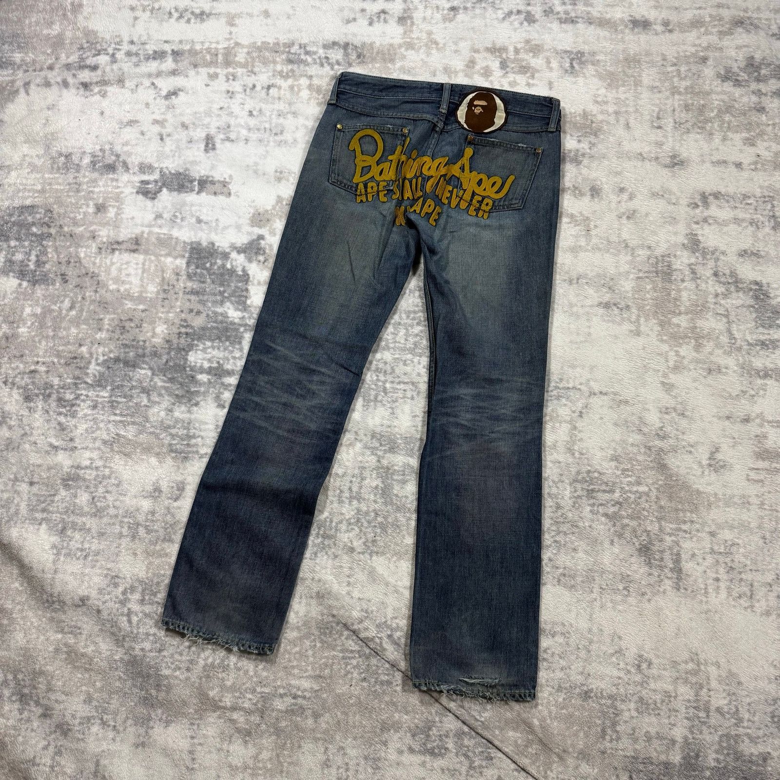 Authentic Bape 2000’s Champion Logo Jeans 30