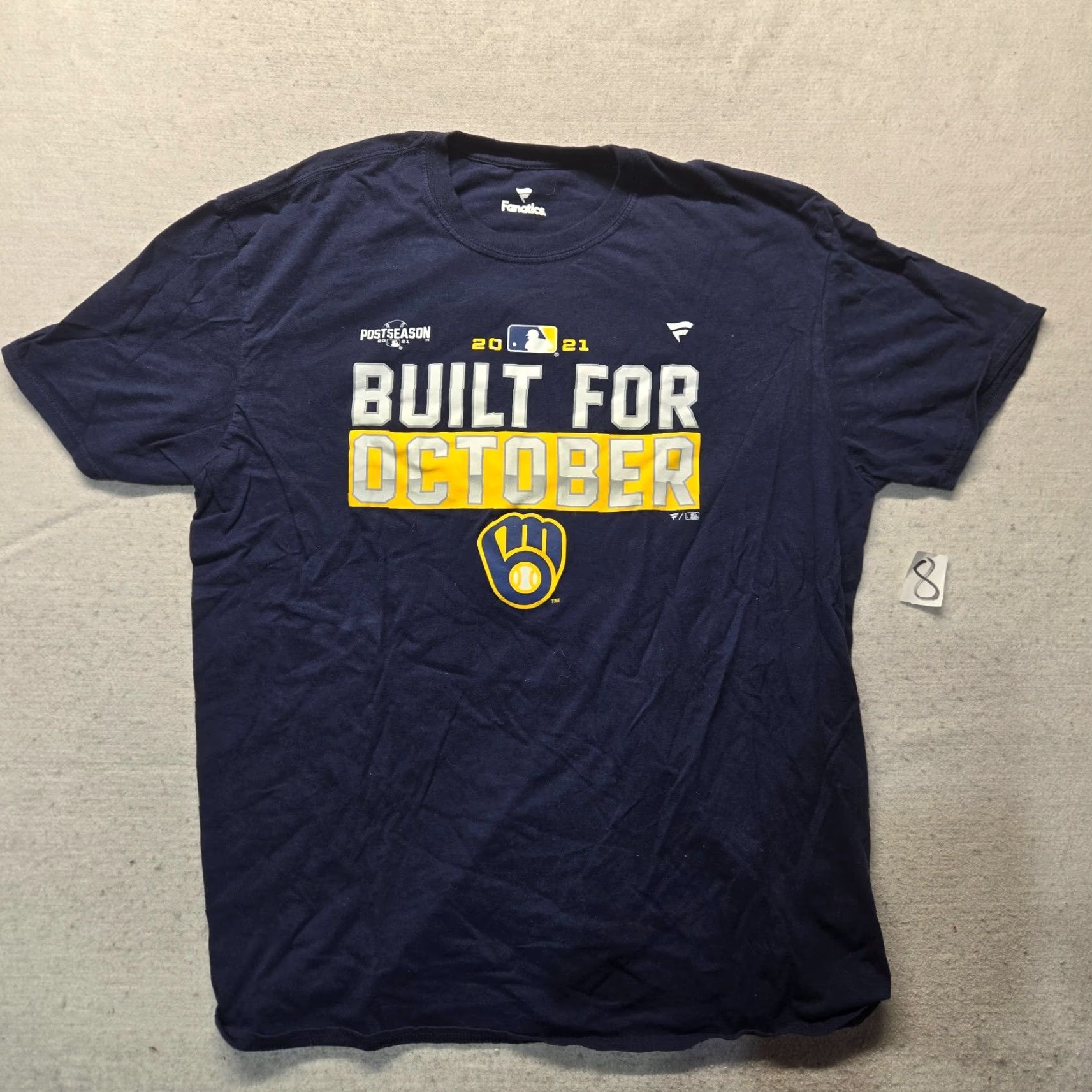 Vintage VINTAGE Majestic Milwaukee Brewers Shirt Adult XL Blue T-Shirt Sports Fan Gear Men Size US XL / EU 56 / 4 - 2 Thumbnail