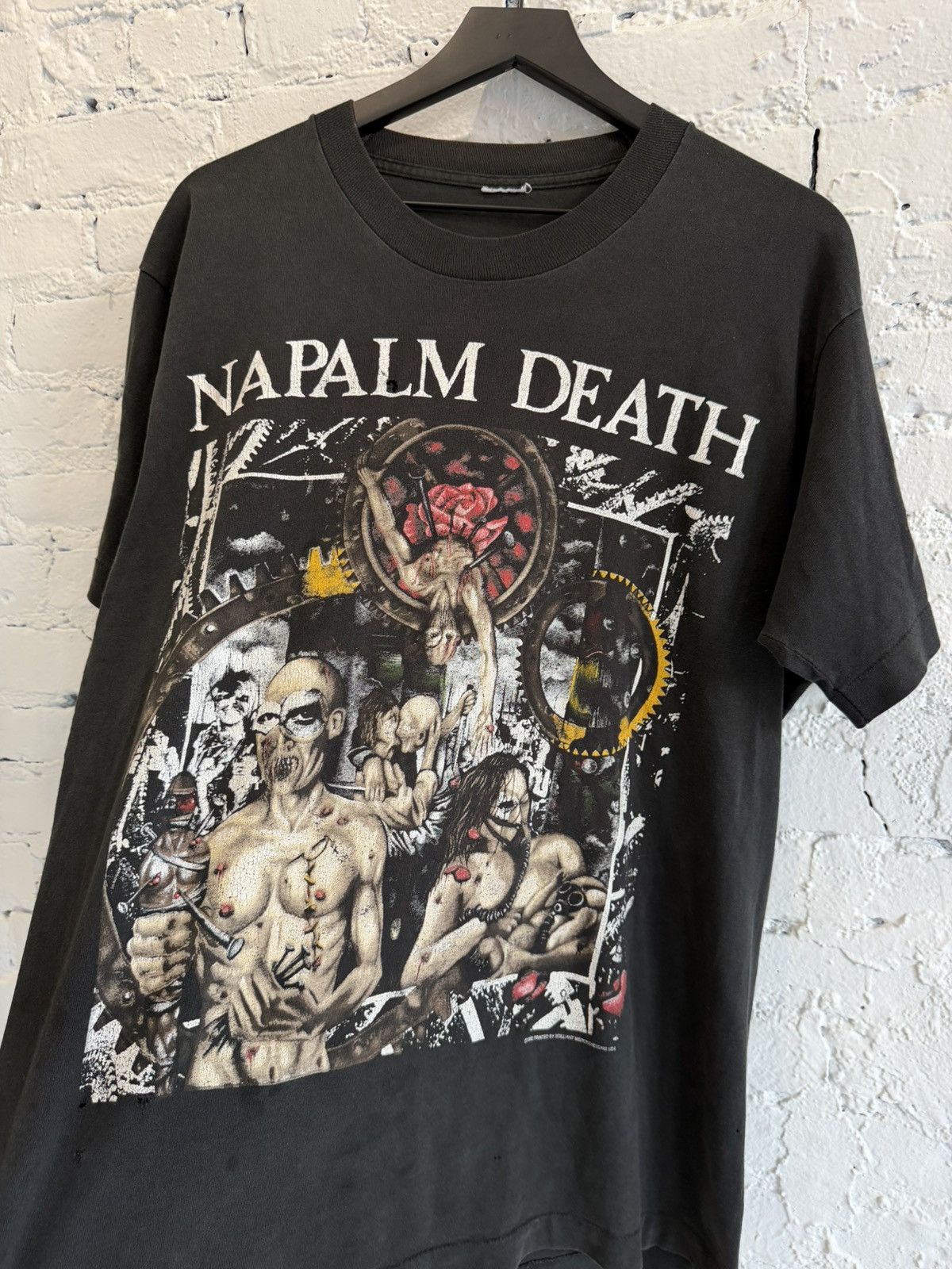 Vintage 1992 NAPALM DEATH ‘CAMPAIGN FOR MUSICAL DESTRUCTION’ TEE Size US XL / EU 56 / 4 - 2 Thumbnail