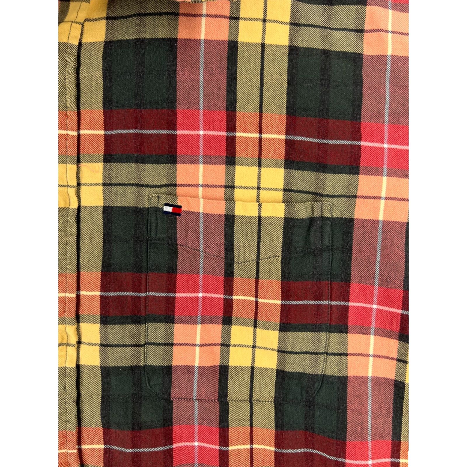 Tommy Hilfiger Tommy Hilfiger Shirt Men XL Green Yellow Plaid Soft Cotton Pocket Size US XL / EU 56 / 4 - 6 Thumbnail