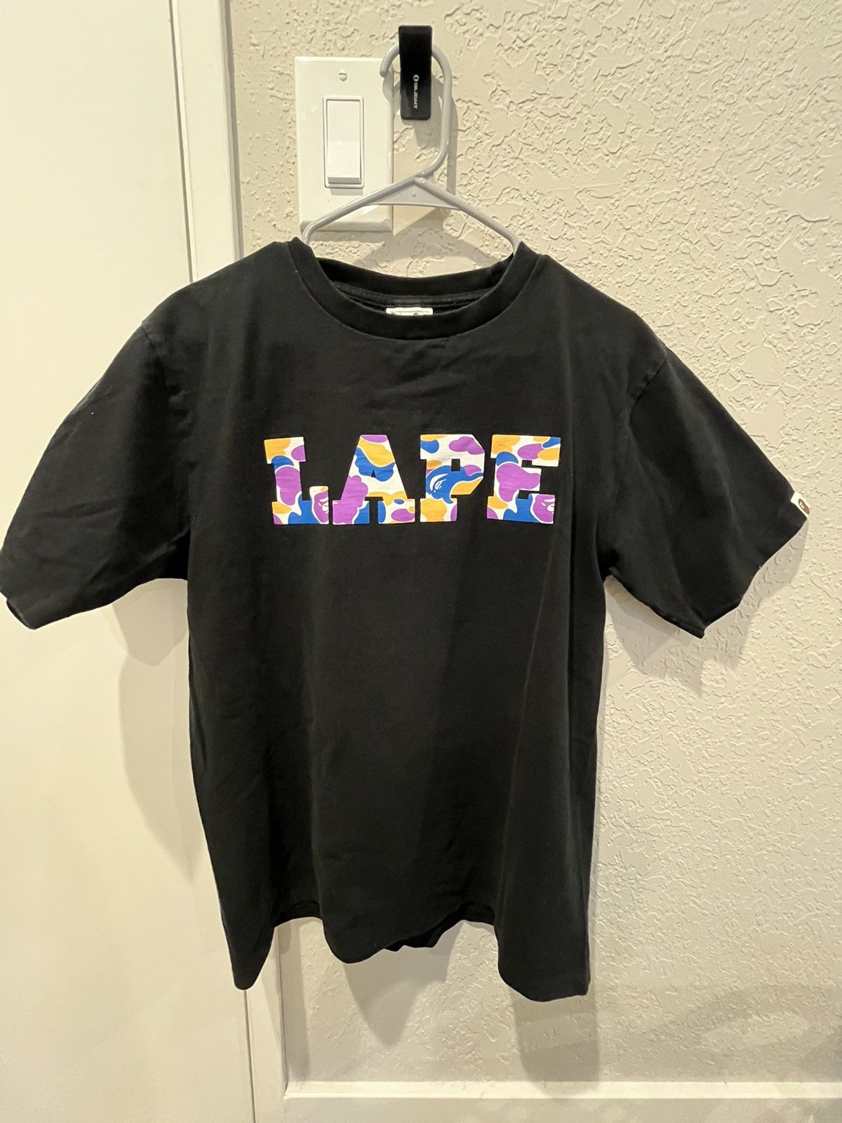 BAPE Store LA 5th Anniversary LA Camo College Tee Black