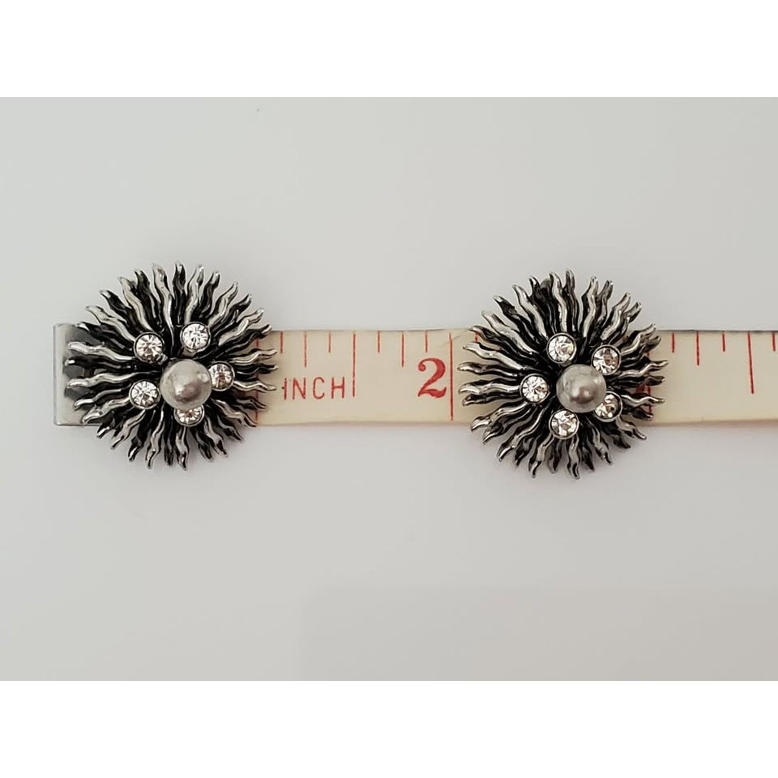 Other Vintage Bergere Sunburst Clip-On Earrings Size ONE SIZE - 5 Thumbnail