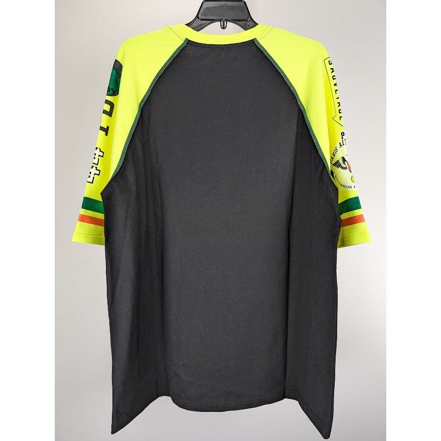 Balmain o1rshd1 Q:2 / " On Air " T-Shirt in Black/Lime Size US M / EU 48-50 / 2 - 12 Thumbnail