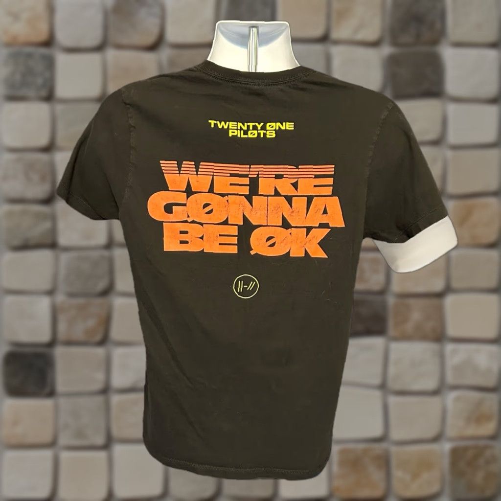 Vintage Twenty One Pilots We’re Gonna Be Ok Shirt Men M Black Short Sleeve Pacific Shirt Size US M / EU 48-50 / 2 - 1 Thumbnail