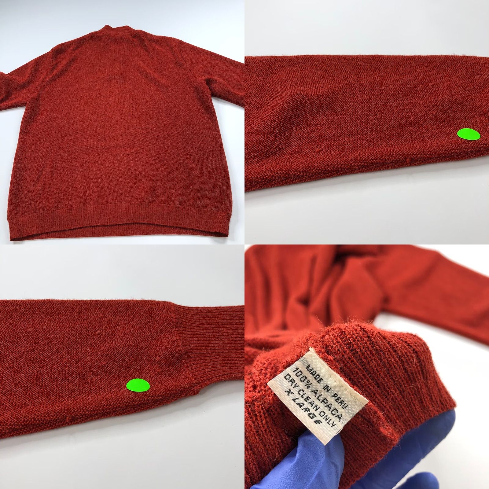 Paul Stuart Paul Stuart Pullover XL 100% Alpaca 1/4 Zip Mock Neck Sweater Orange Men Shirt Size US XL / EU 56 / 4 - 8 Thumbnail