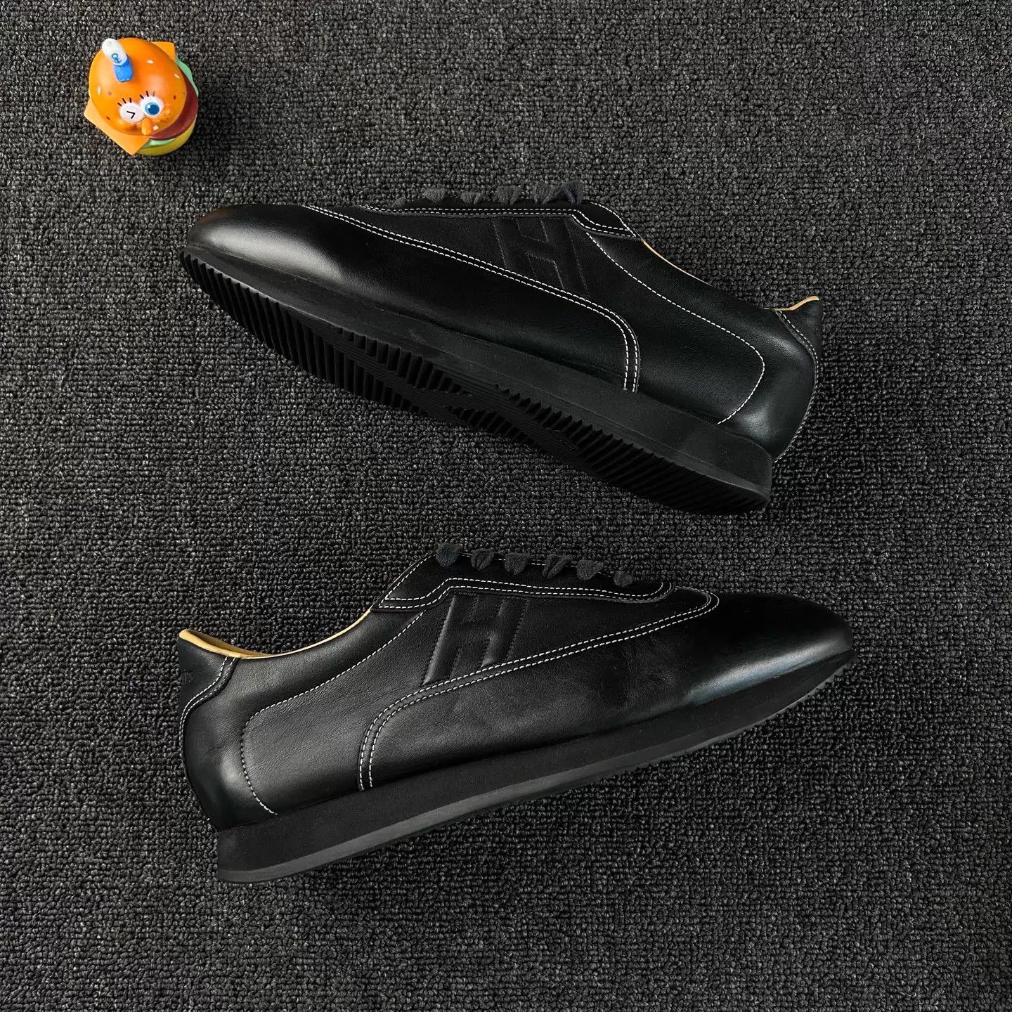 Hermes Hermes Black Men's Sneakers 43.5 HB6015 Size US 10.5 / EU 43-44 - 4 Thumbnail