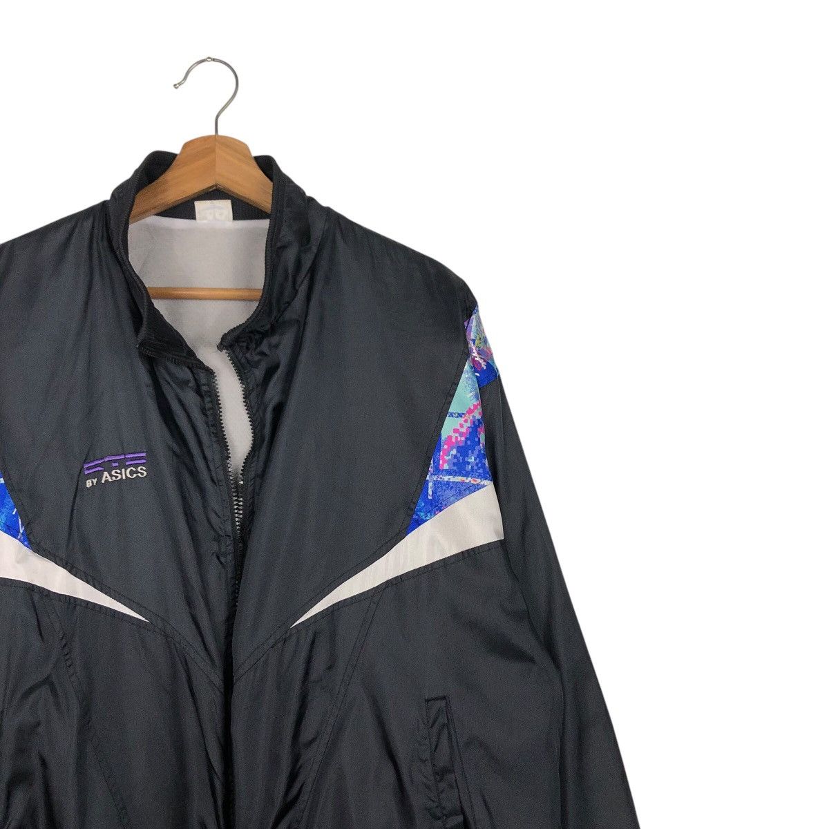 Japanese Brand 📌Vintage Light Bomber Jacket Zipper Asics Streetwear Size US L / EU 52-54 / 3 - 7 Thumbnail