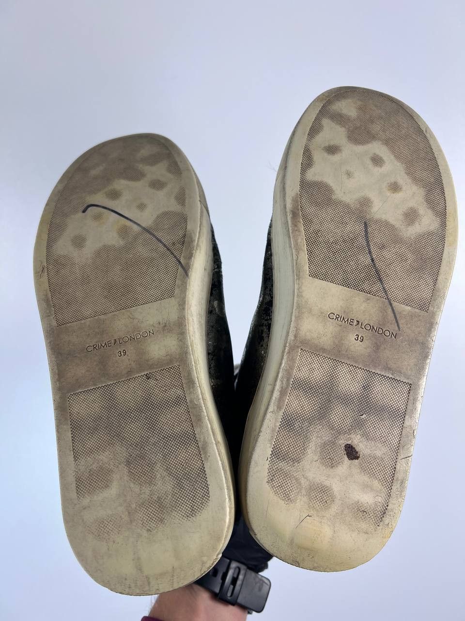 Crime London Crime London High Top Sneakers Leather Zip Womens Size 39 Size US 9 / IT 39 - 4 Thumbnail