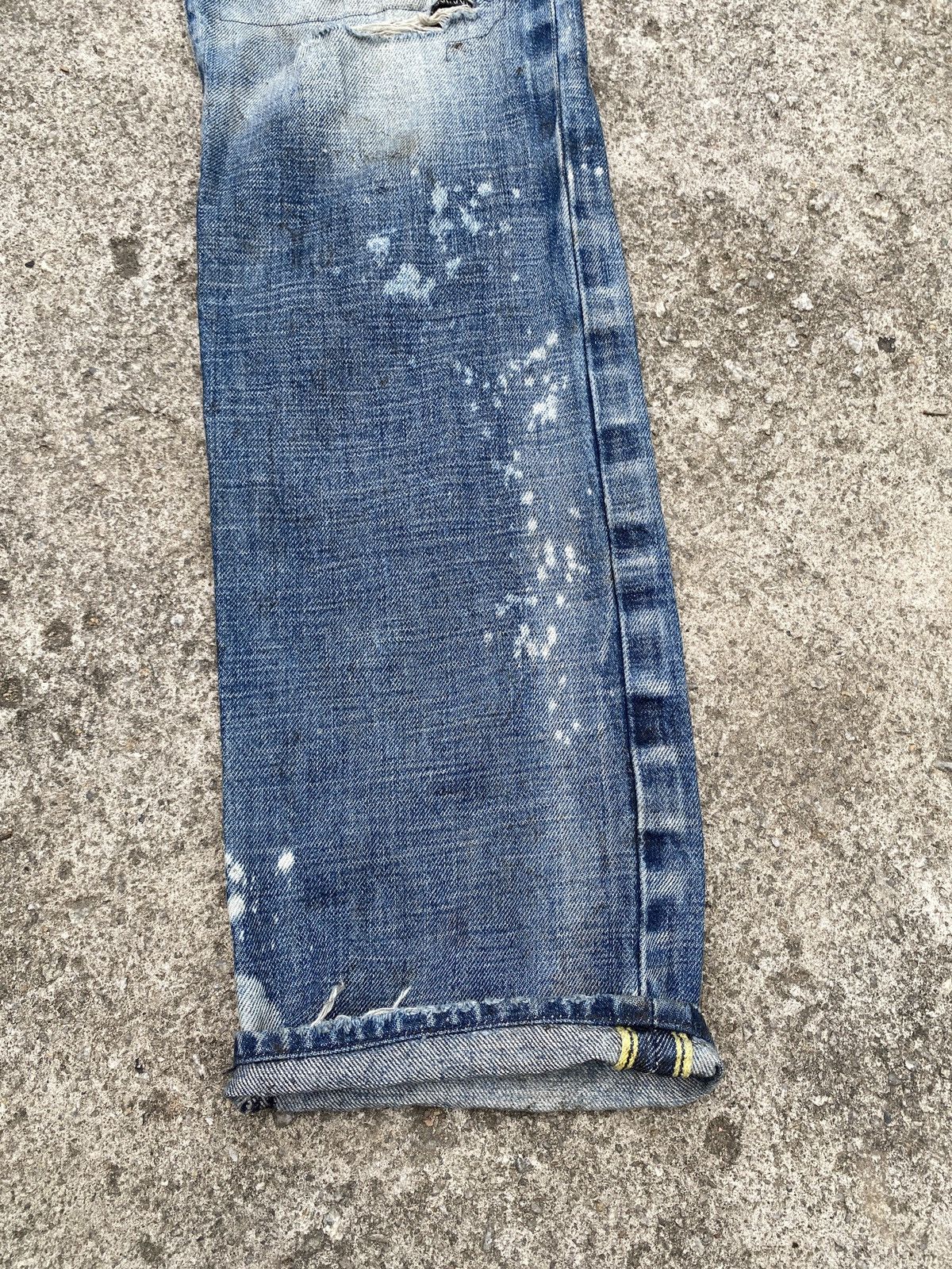 Energie Energie Italy Green Selvedge Distressed Denim Size US 32 / EU 48 - 5 Thumbnail