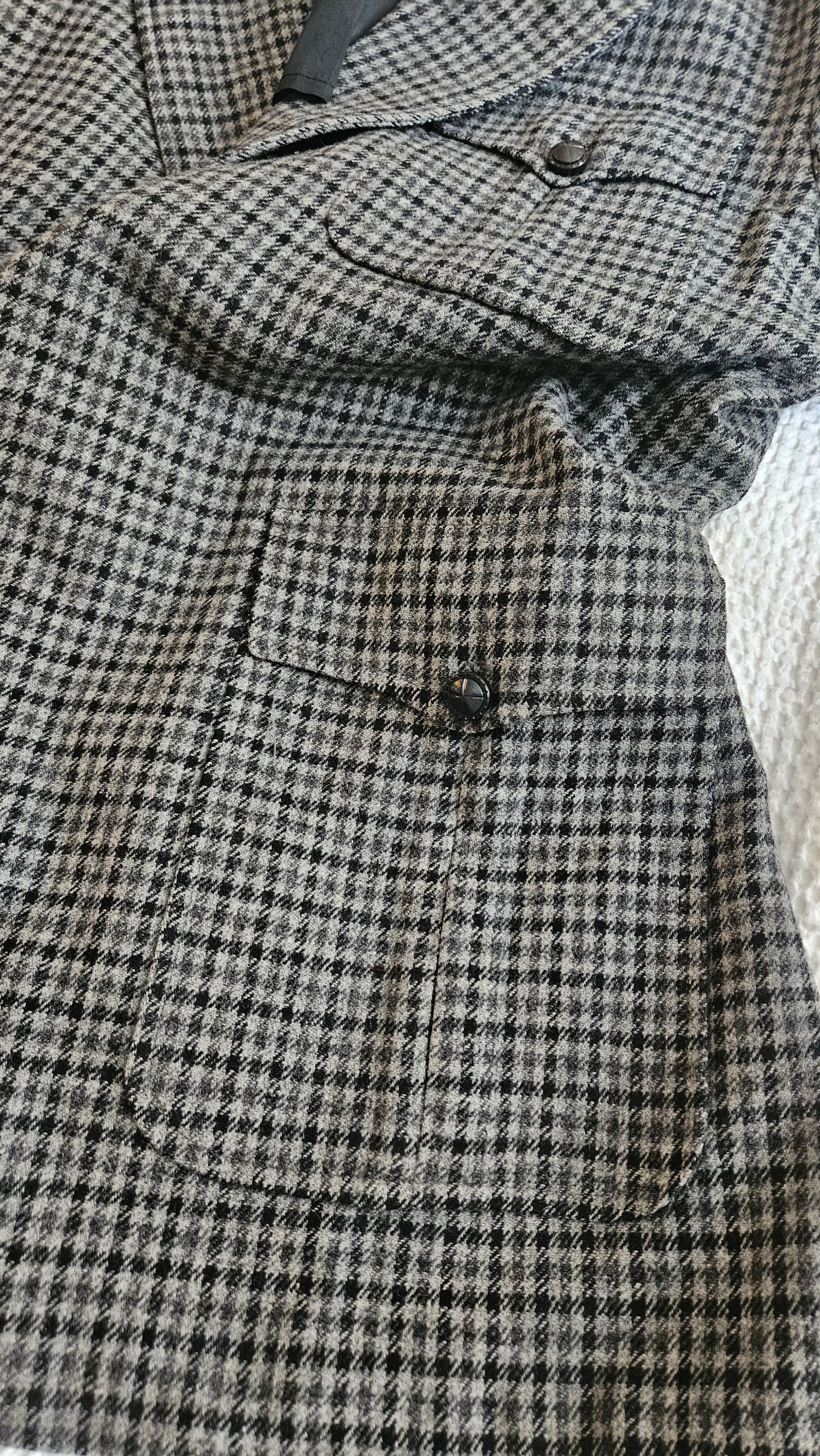 Other Vintage houndstooth hunting blazer with patch pockets Size 44L - 6 Thumbnail