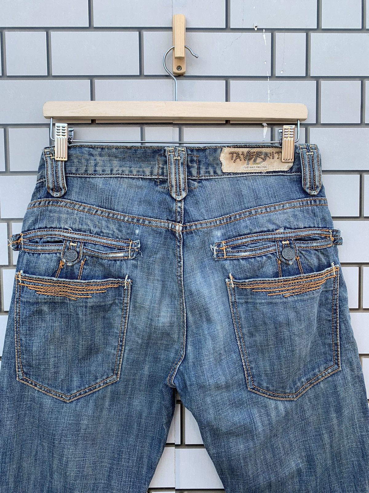 If Six Was Nine × Taverniti Japanese Brand Taverniti by Jimmy Taverniti Distressed Denim Size US 32 / EU 48 - 14 Thumbnail