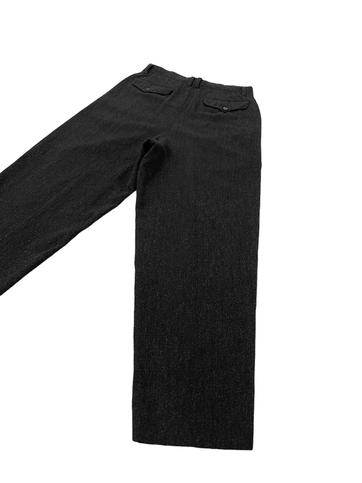 Comme des Garcons Vtg 90s CDGH Herringbones Wide Wool Trouser Tapered 6🟦5 Size US 29 - 14 Thumbnail