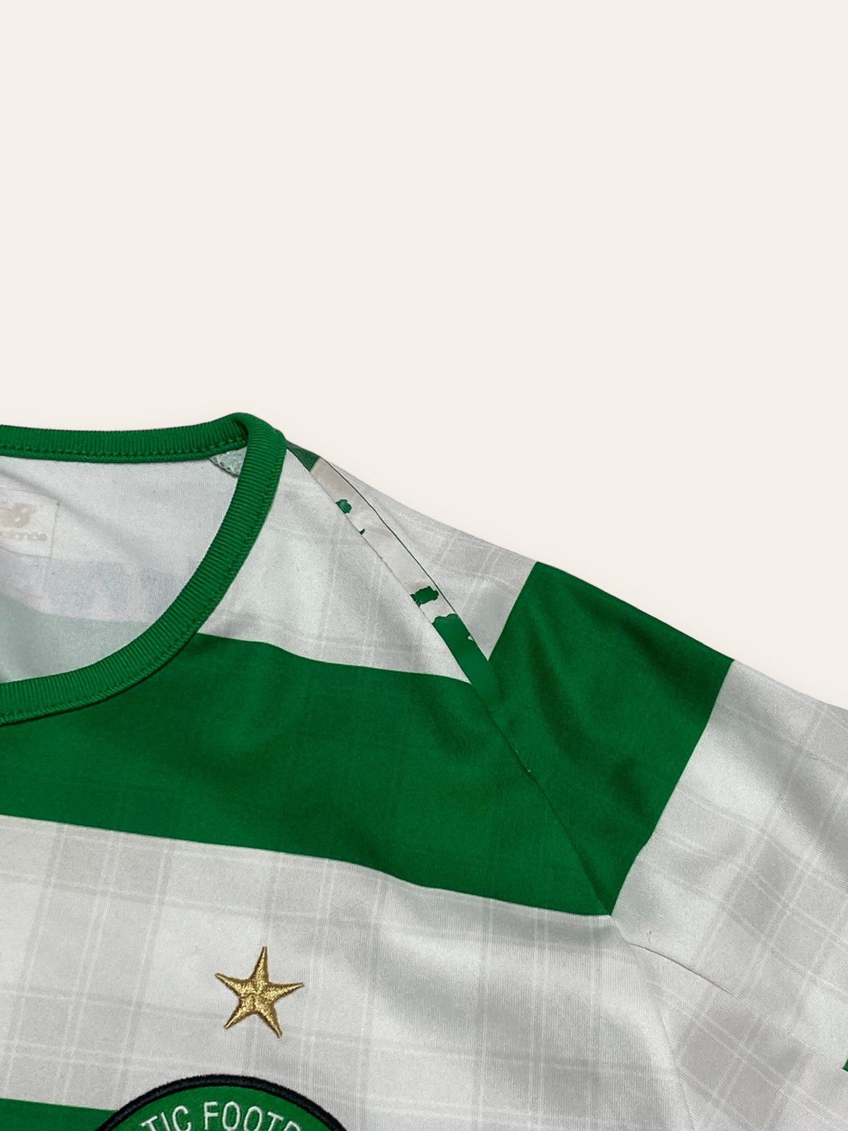 New Balance Vintage CELTICS FC NEW BALANCE GREEN WHITE STRIPED JERSEY Size US L / EU 52-54 / 3 - 9 Thumbnail