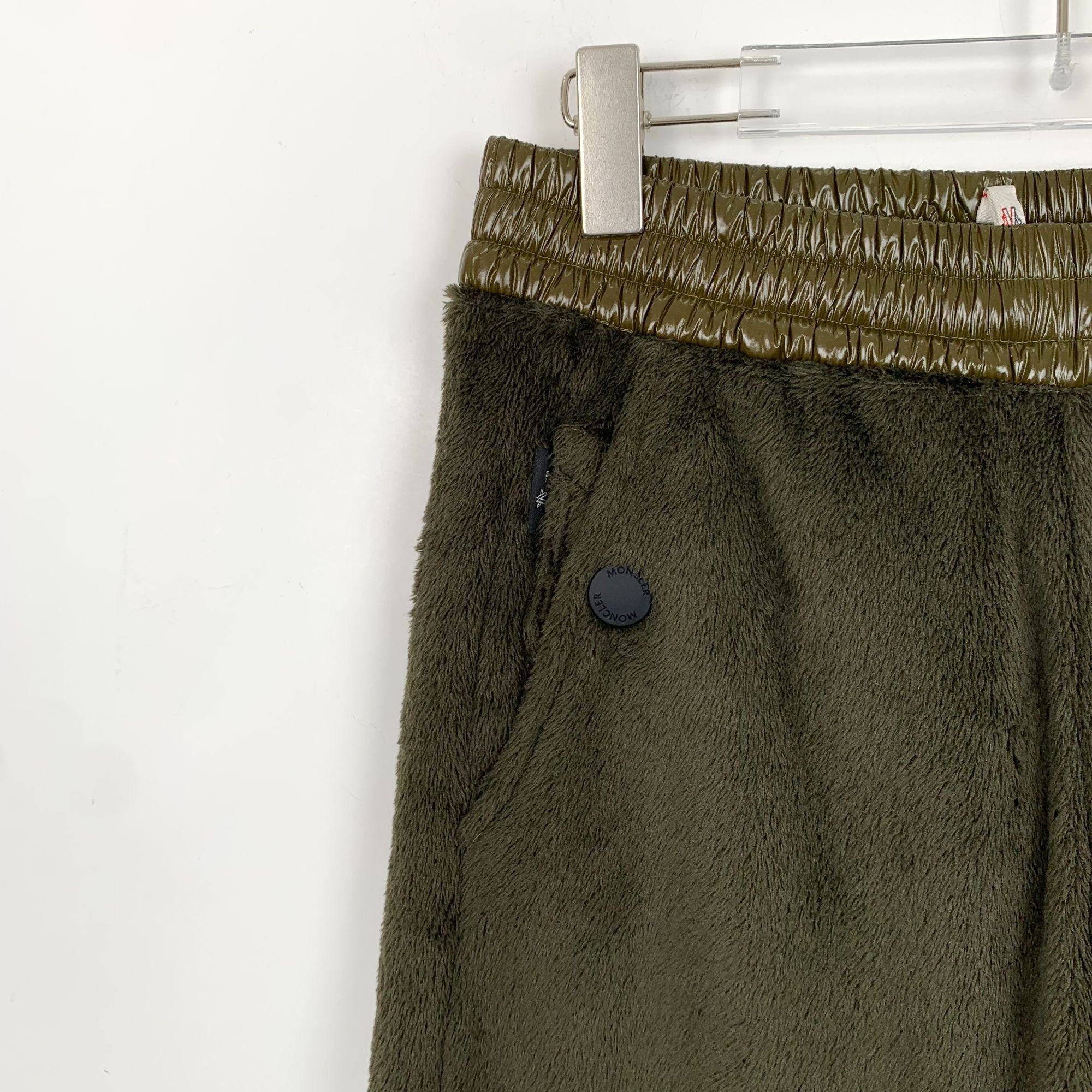 Moncler Moncler Grenoble Military Green Plush Casual Trousers With E Size 25" / US 0 / IT 36 - 7 Thumbnail