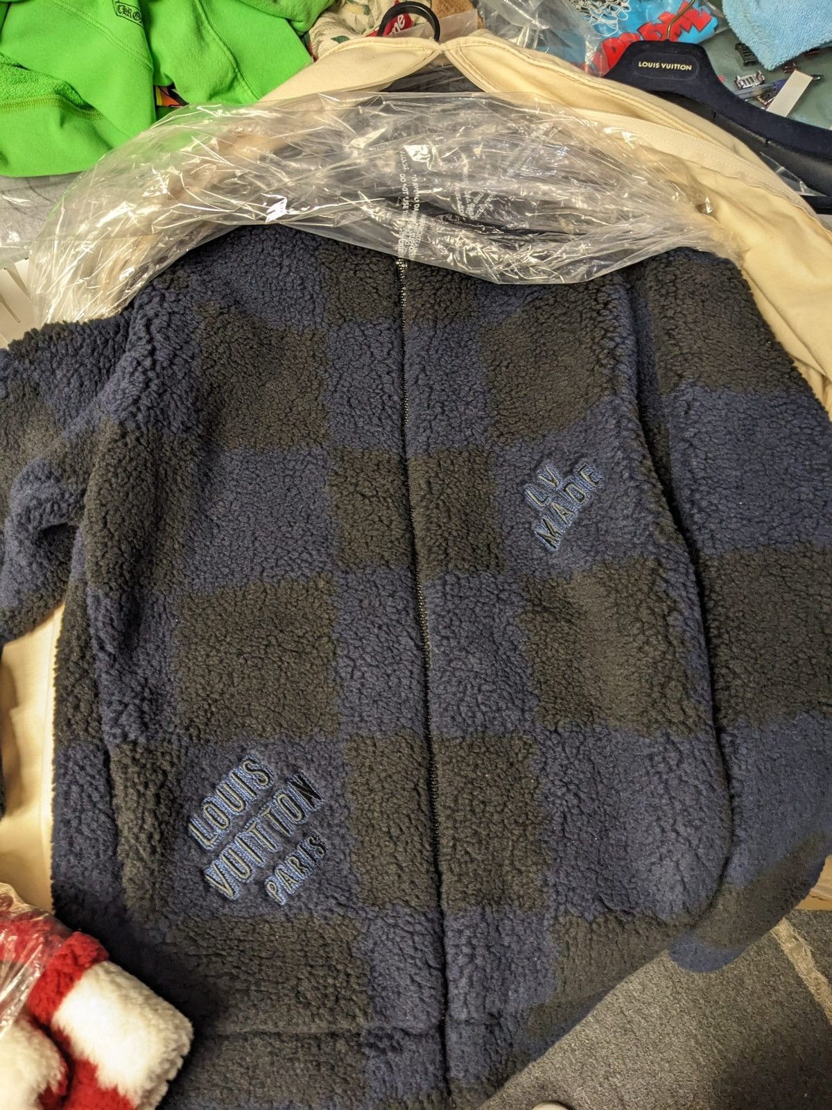 Louis Vuitton Louis Vuitton Nigo Jacquard Damier Fleece Blouson Jacket Size US L / EU 52-54 / 3 - 4 Thumbnail