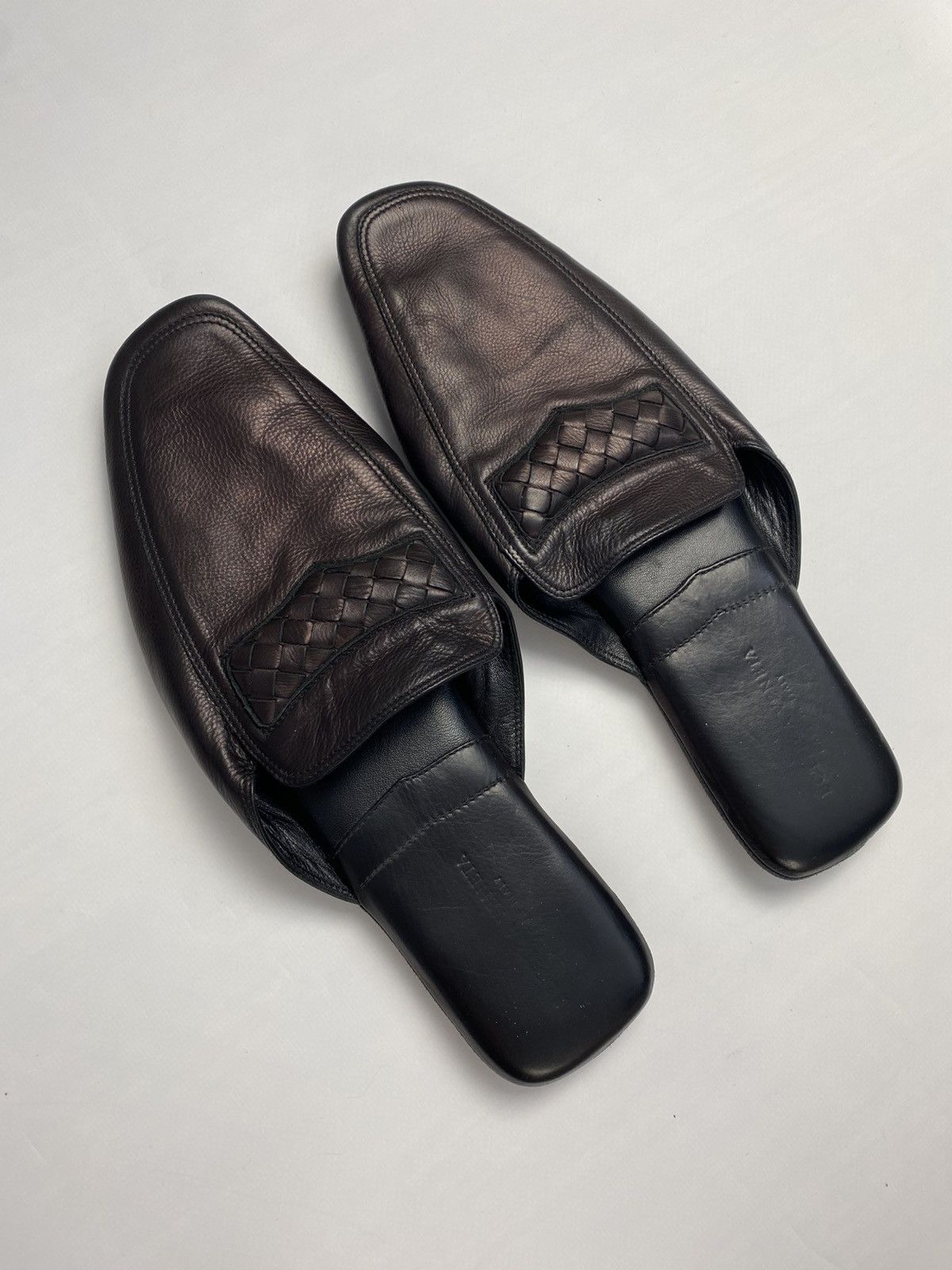 Bottega Veneta Bottega Veneta Leather Mules Size US 11 / EU 44 - 1 Thumbnail