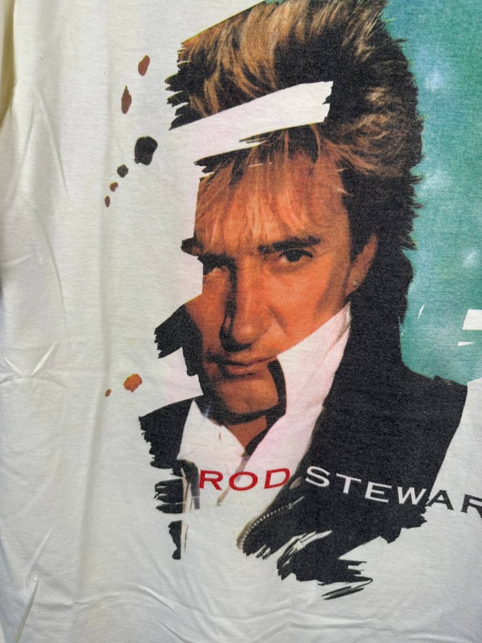 Band Tees 90's Vintage 1991 Rod Stewart Vagabond Heart Tour Tee Medium Size US M / EU 48-50 / 2 - 5 Thumbnail
