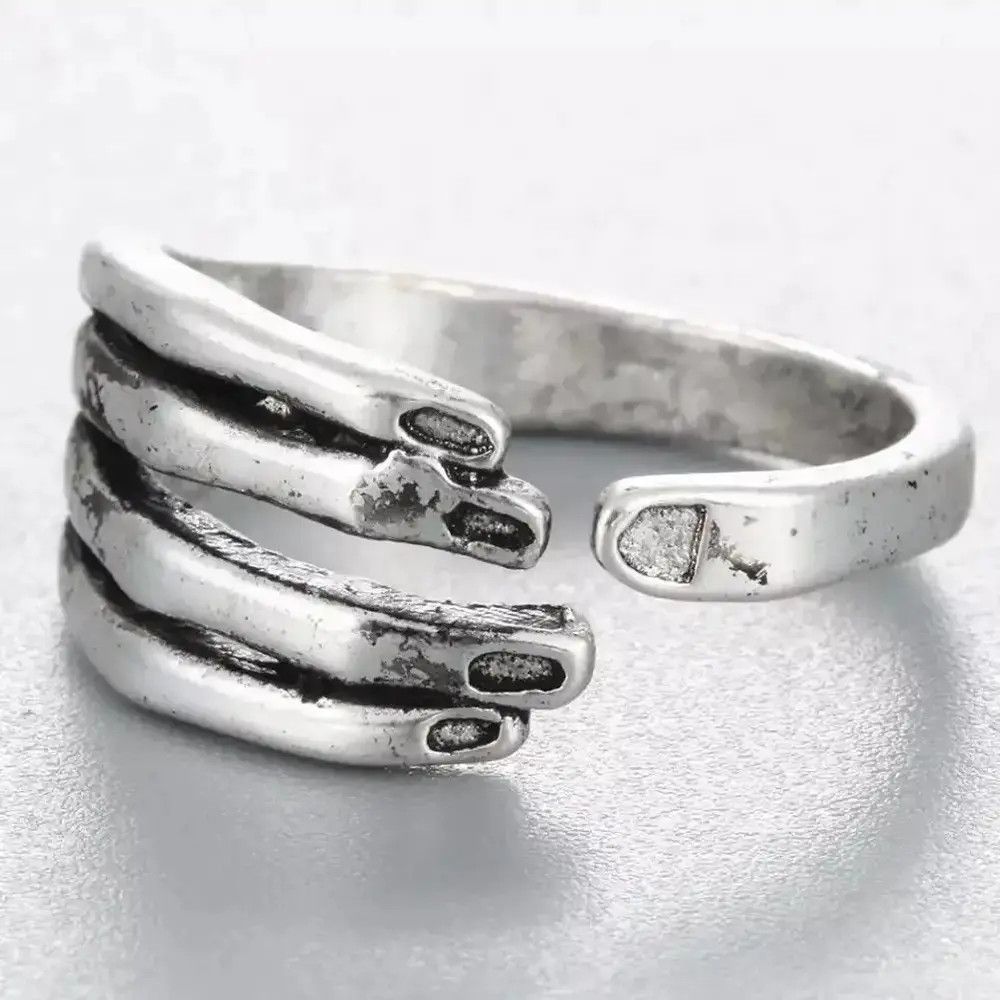 Jewelry Antique Hand Finger Ring Size ONE SIZE - 4 Thumbnail