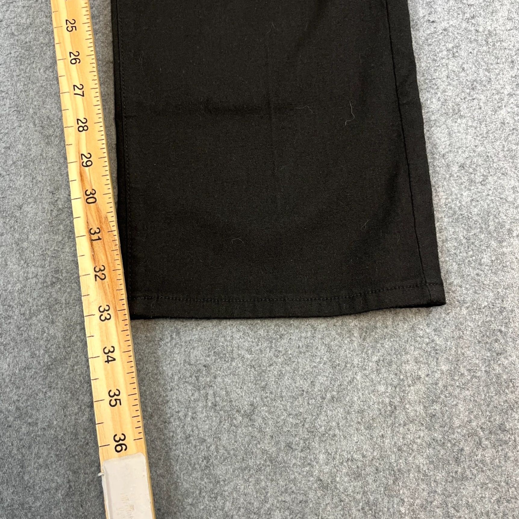 Hugo Boss HUGO BOSS Jeans Straight 32 34 Black Wool Blend Stretch Vintage Montana Mens Denim 5-Pocket Design Regular Jeans Mens Size US 32 / EU 48 - 4 Thumbnail