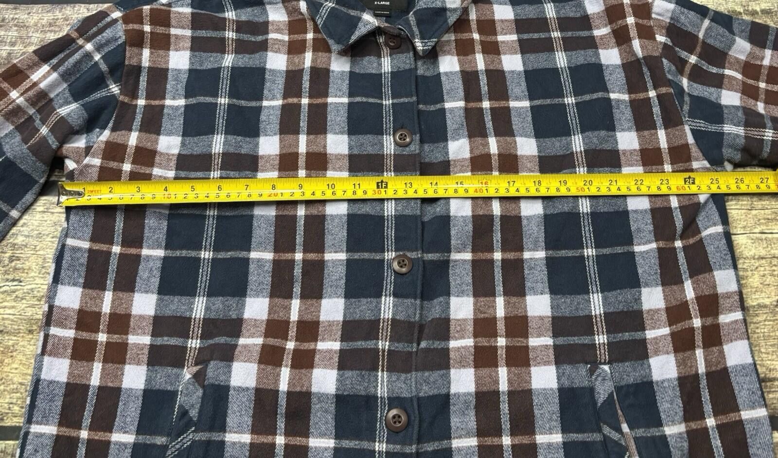 Vans Vans Shacket Men XL Flannel Thick Pocket Cotton Shirt Jacket Size US XL / EU 56 / 4 - 9 Thumbnail