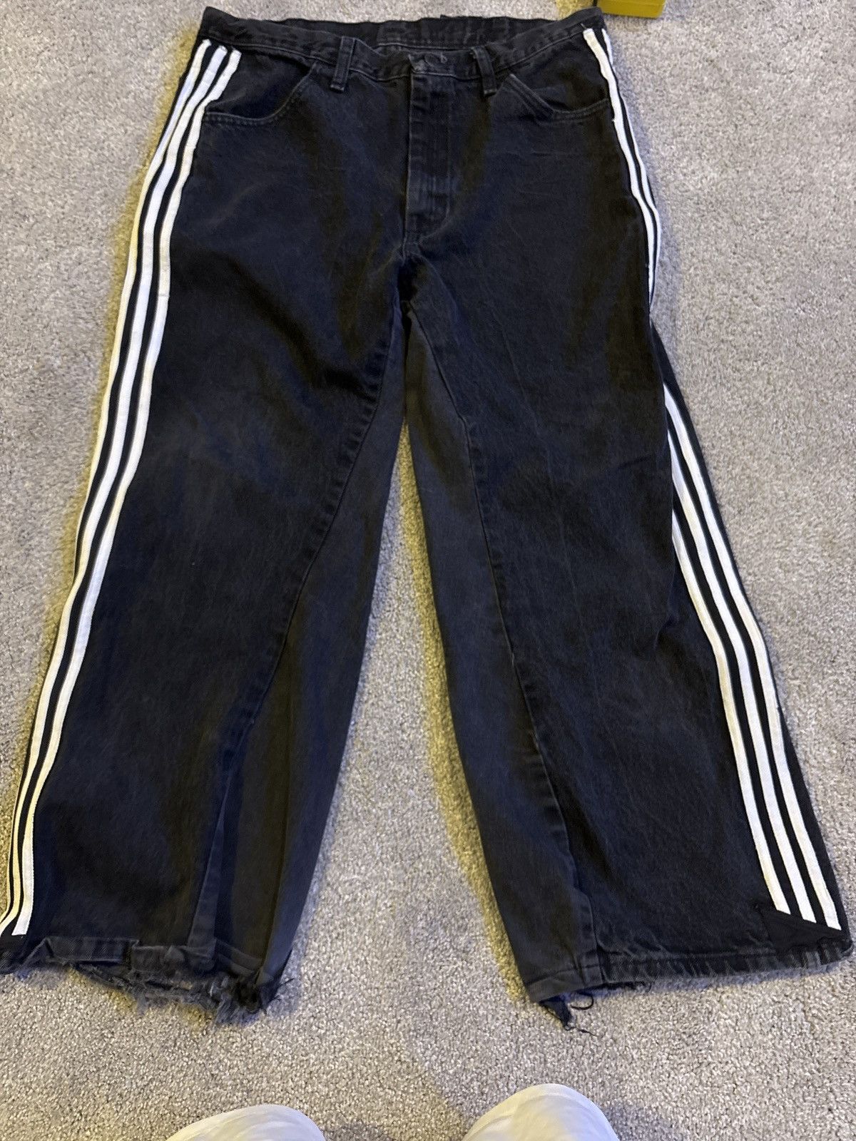 Other Custom balenciaga flared strip jeans Size US 29 - 4 Thumbnail