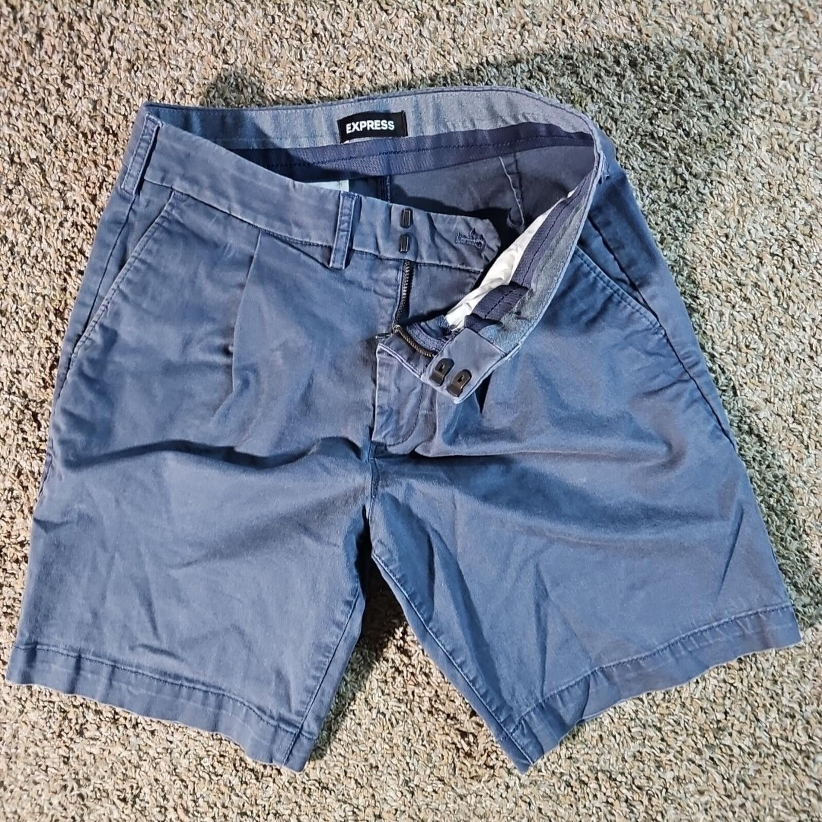 Express Express Slim Above The Knee Sz 28 Shorts Blue Size US 28 / EU 44 - 1 Thumbnail