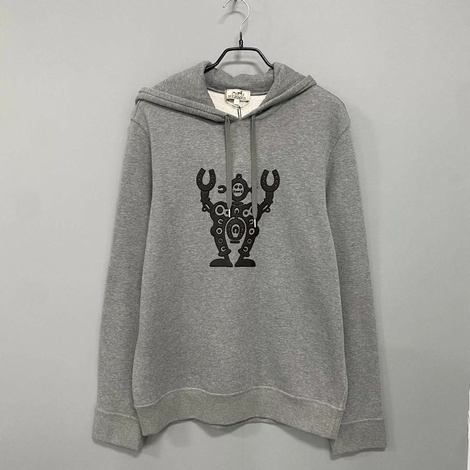 Hermes HERMES Sheepskin Robot Pattern Hoodie L Size US L / EU 52-54 / 3 - 1 Thumbnail