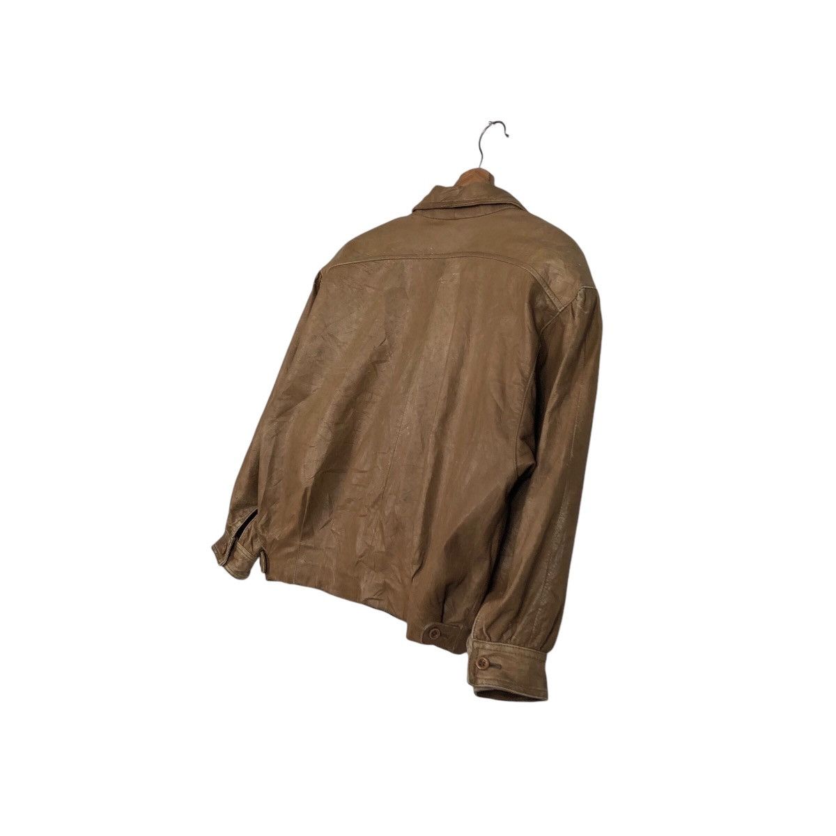 Japanese Brand 📌Vintage Cropped Leather Jacket Biker Zegna Issey Miyake Size US M / EU 48-50 / 2 - 11 Thumbnail