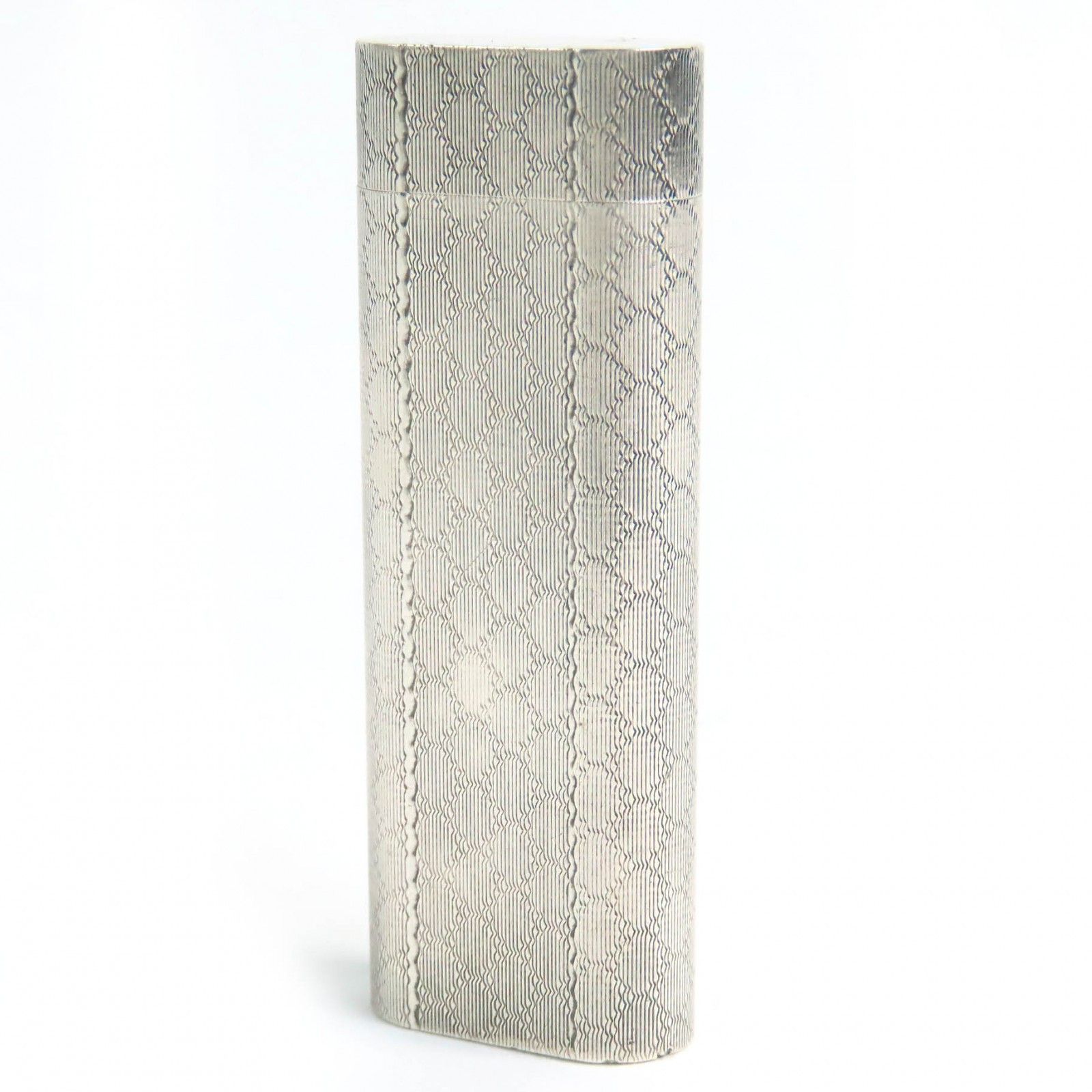 Cartier Cartier Oval lattice pattern Lighter Smoking Accessories Metal Lighter DUTY FREE for USA