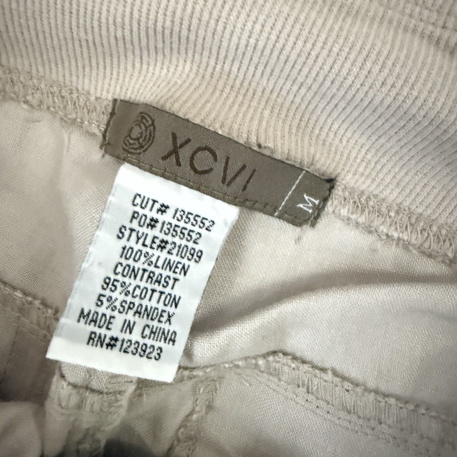 Other XCVI Linen Cargo Beachy Woven Wide Leg Lagenlook Pants Size 32" / US 10 / IT 46 - 3 Thumbnail