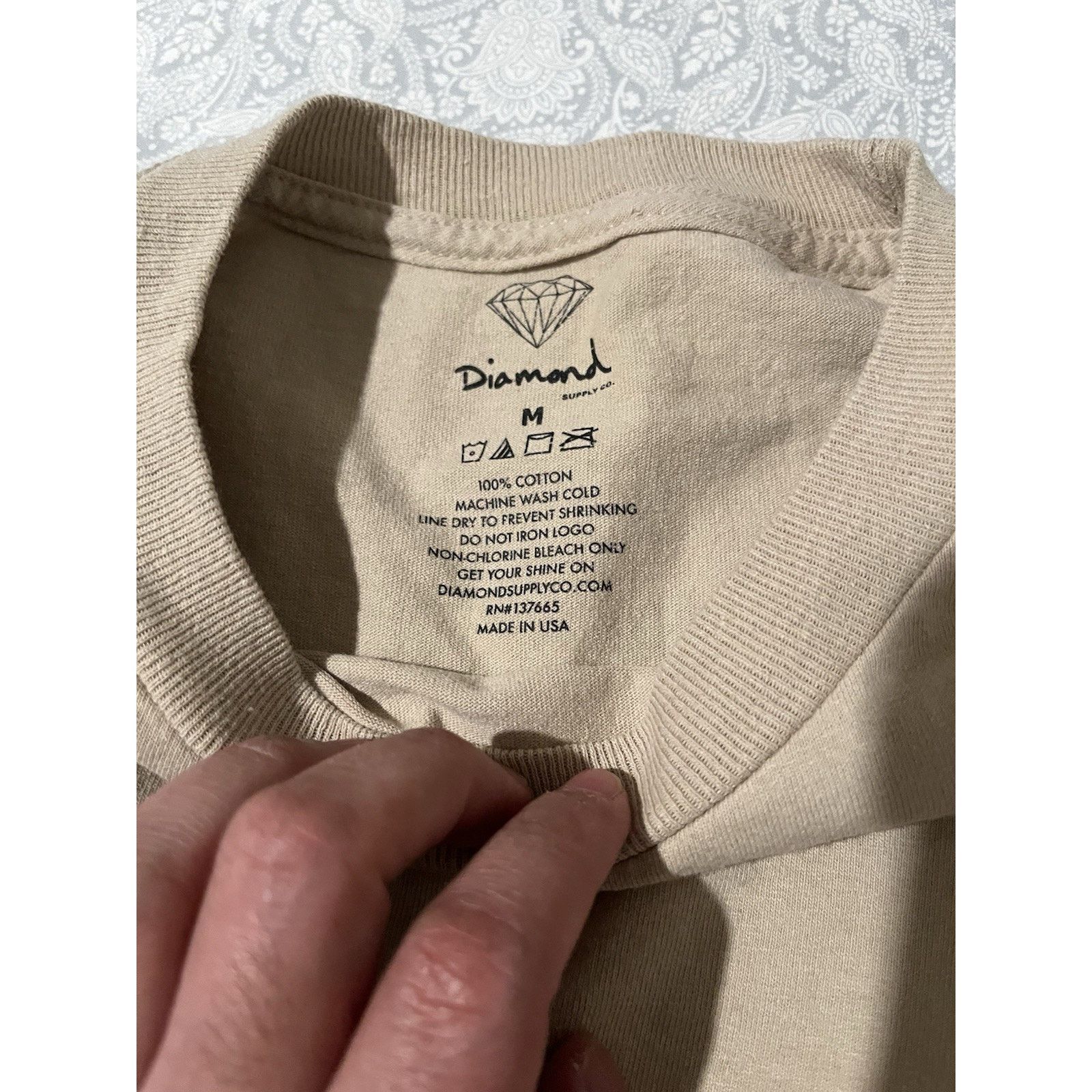 Diamond Supply Co. Diamond Supply Co DJ Khaled Long Sleeve Mens Medium Tan Size US M / EU 48-50 / 2 - 9 Thumbnail