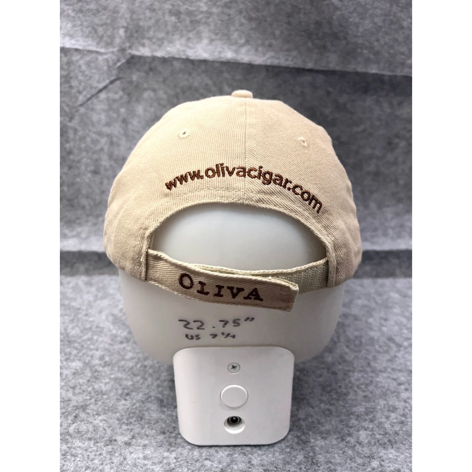 Vintage Oliva Cigars Baseball Cap Hat Strap Back Adult One Size Beige 100% Cotton Embroidered Size ONE SIZE - 6 Thumbnail