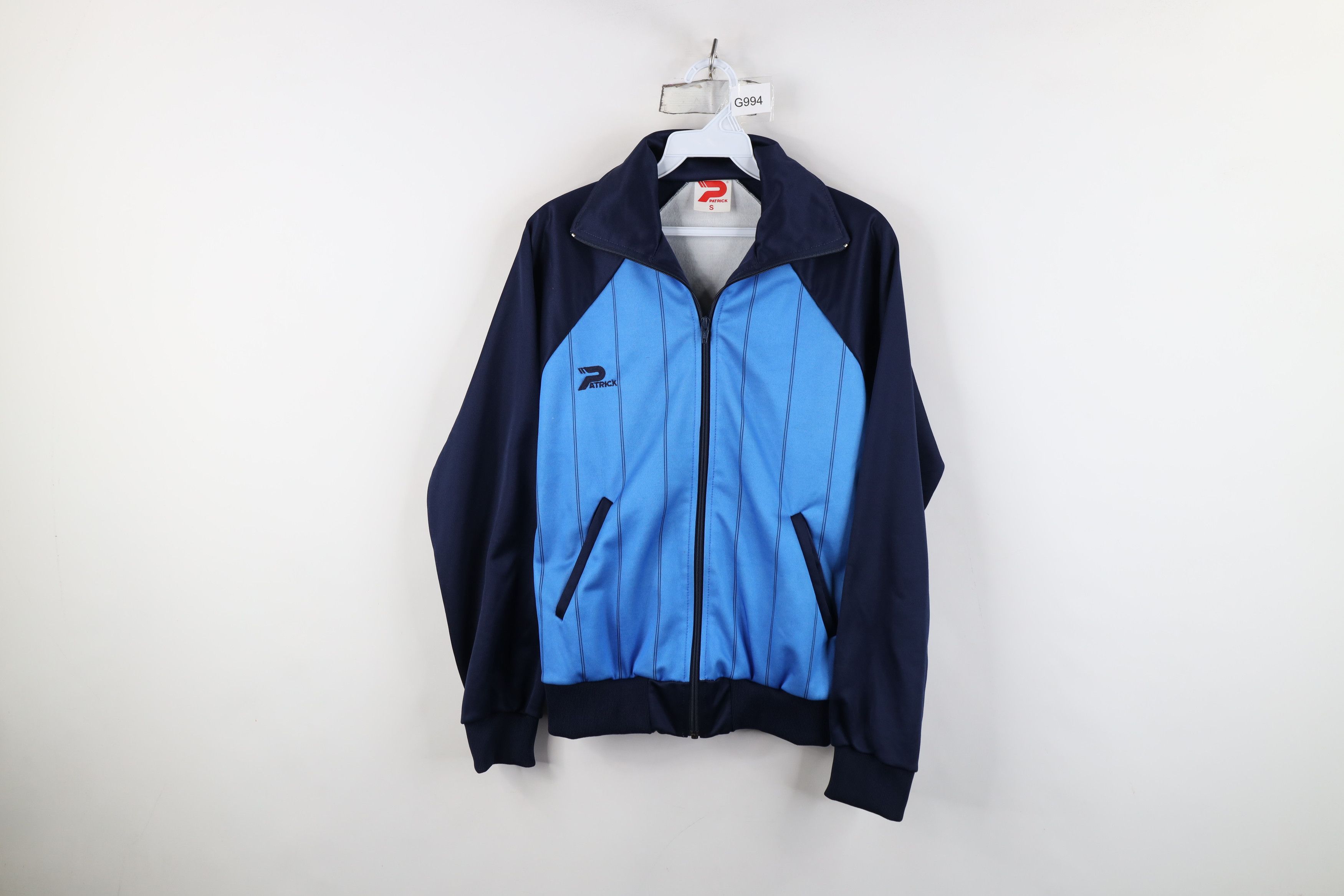 Vintage Vintage 70s Futbol Warm Up Tennis Track Jacket Blue USA Size US S / EU 44-46 / 1 - 1 Thumbnail