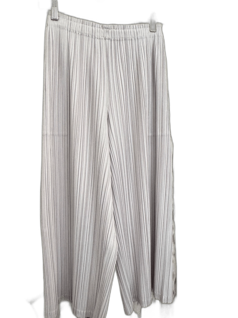Issey Miyake Issey Miyake Pleats Please Beige Ankle Pants - dmc Size 28" / US 6 / IT 42 - 1 Thumbnail