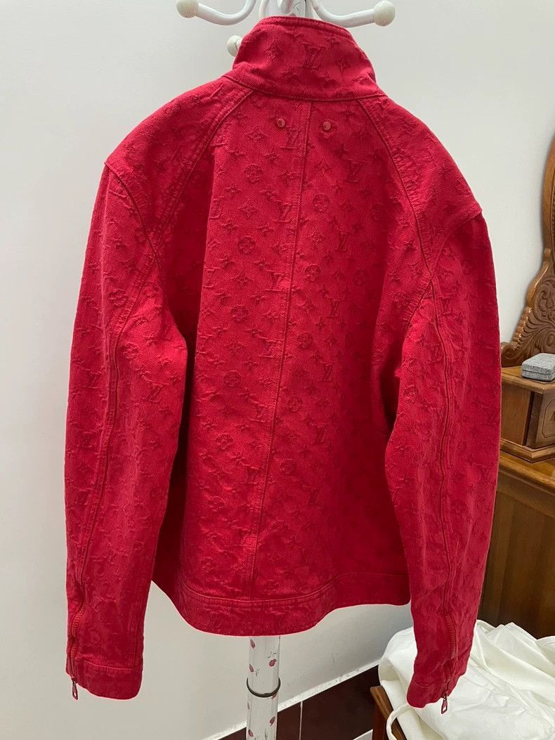 Louis Vuitton Louis Vuitton Red Logo Jacket Outerwear -2505 Size US L / EU 52-54 / 3 - 2 Thumbnail