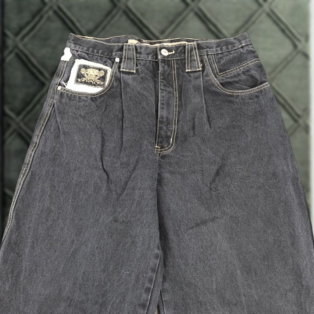 Vintage VINTAGE Paco Sports Jeans Mens 36 Charcoal Gray 90s Distressed Baggy 90s Y2K Jeans Mens 36 Vintage Size US 36 / EU 52 - 1 Thumbnail