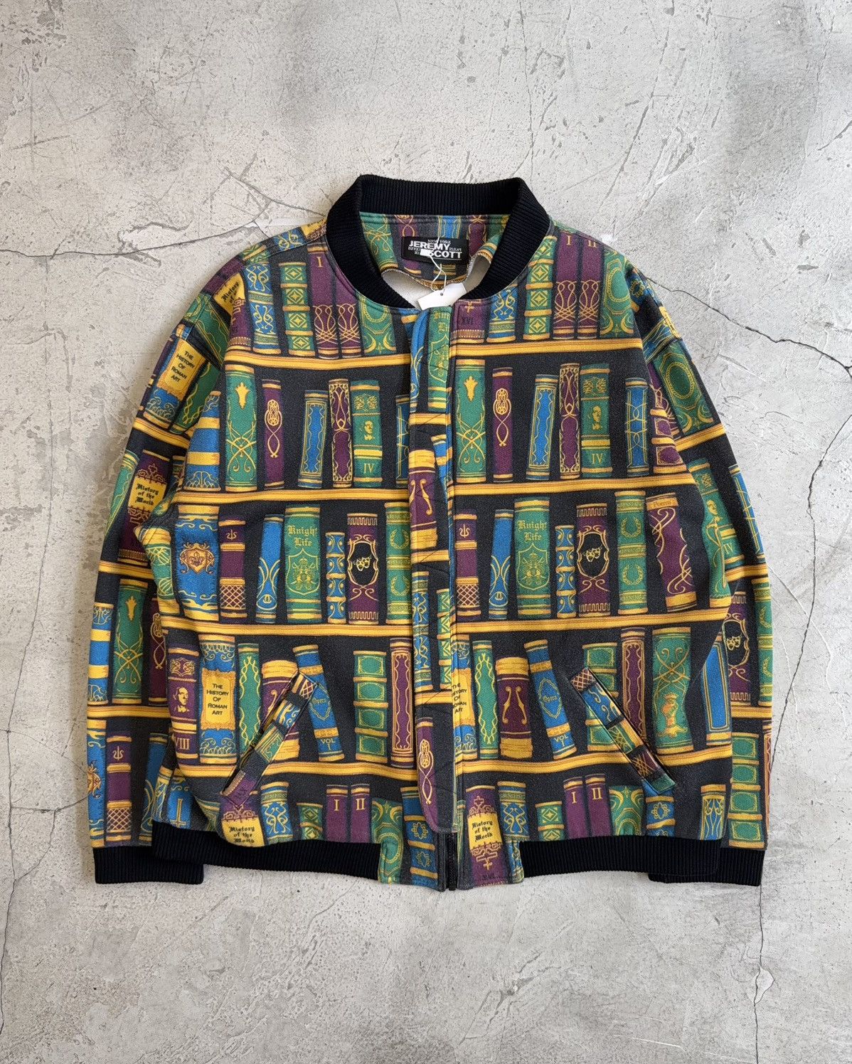Jeremy Scott FW08 BOOKSHELF MA-1 JACKET Size US L / EU 52-54 / 3 - 1 Thumbnail