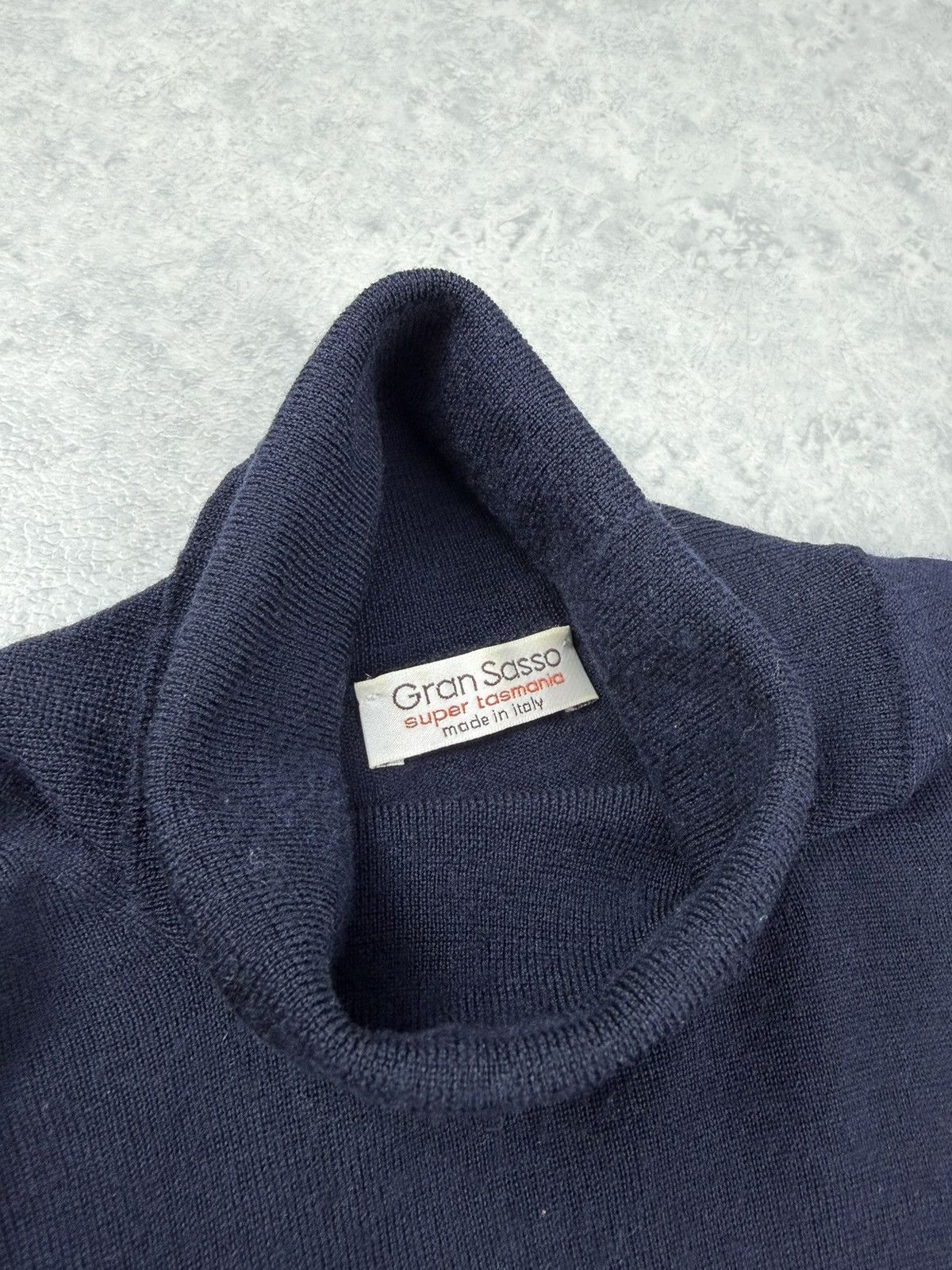Gran Sasso Gran Sasso Wool Navy Turtleneck Knit Sweater Size 48 Size US S / EU 44-46 / 1 - 6 Thumbnail