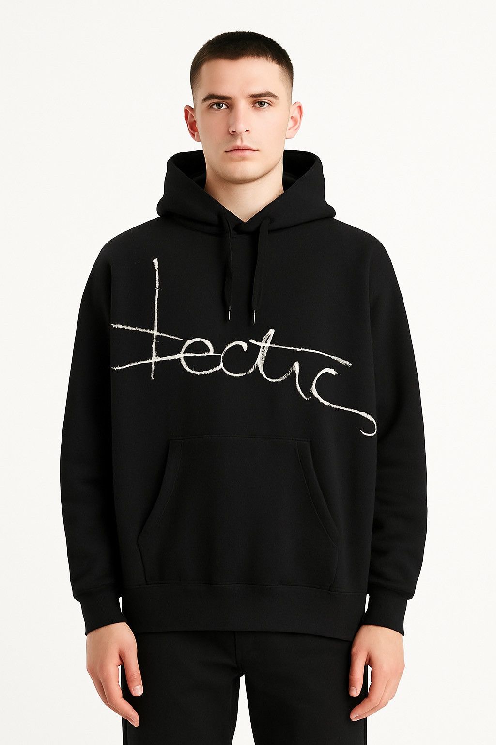 Japanese Brand Vintage Mad Hectic Barbed Wire Logo Hoodie Black Streetwear Size US L / EU 52-54 / 3 - 2 Thumbnail