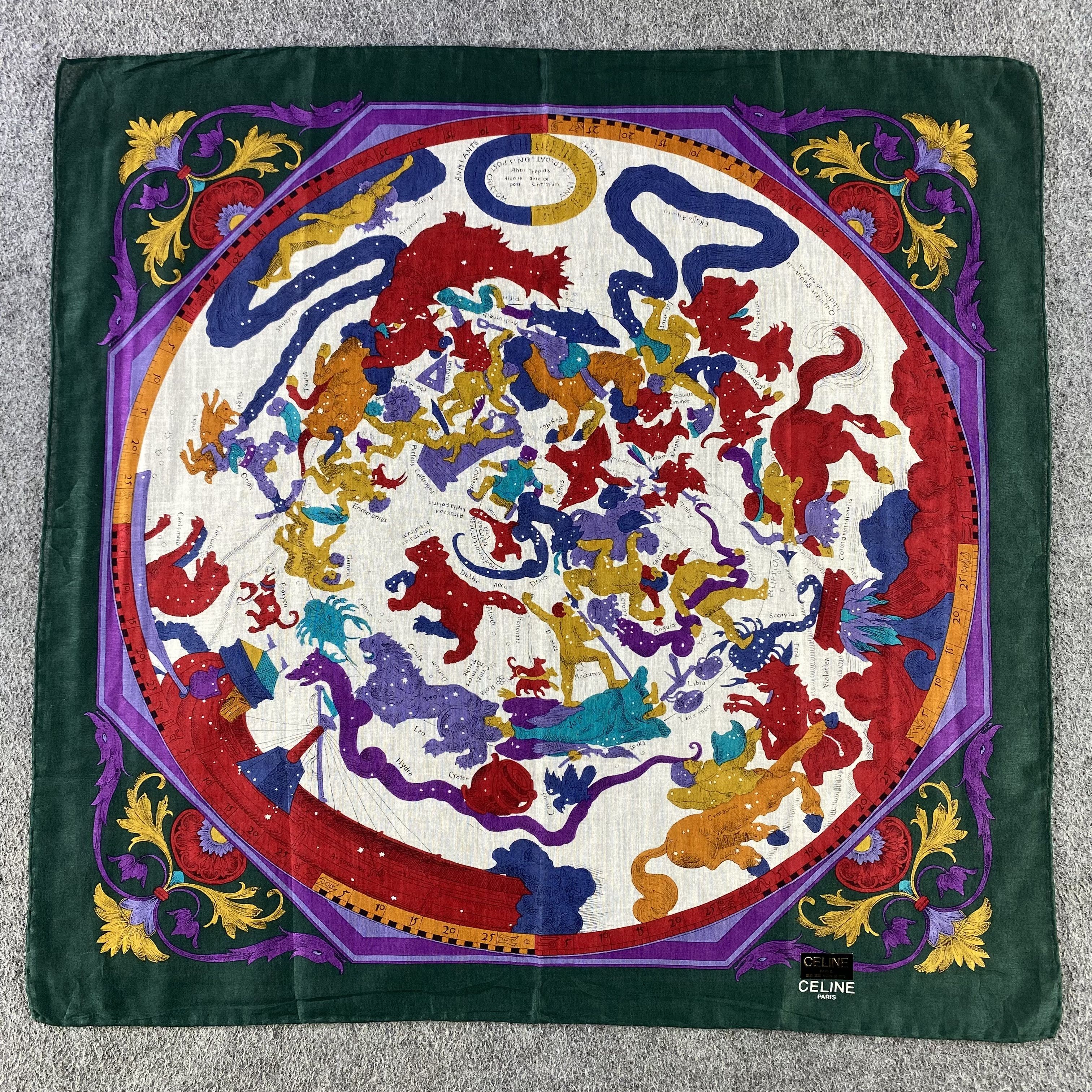 Celine × Vintage Celine Handkerchief/Neckerchief/Bandana HC543 Size ONE SIZE - 1 Thumbnail